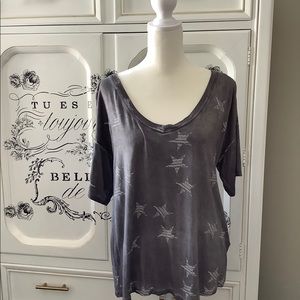 Cable and gauge gray pullover